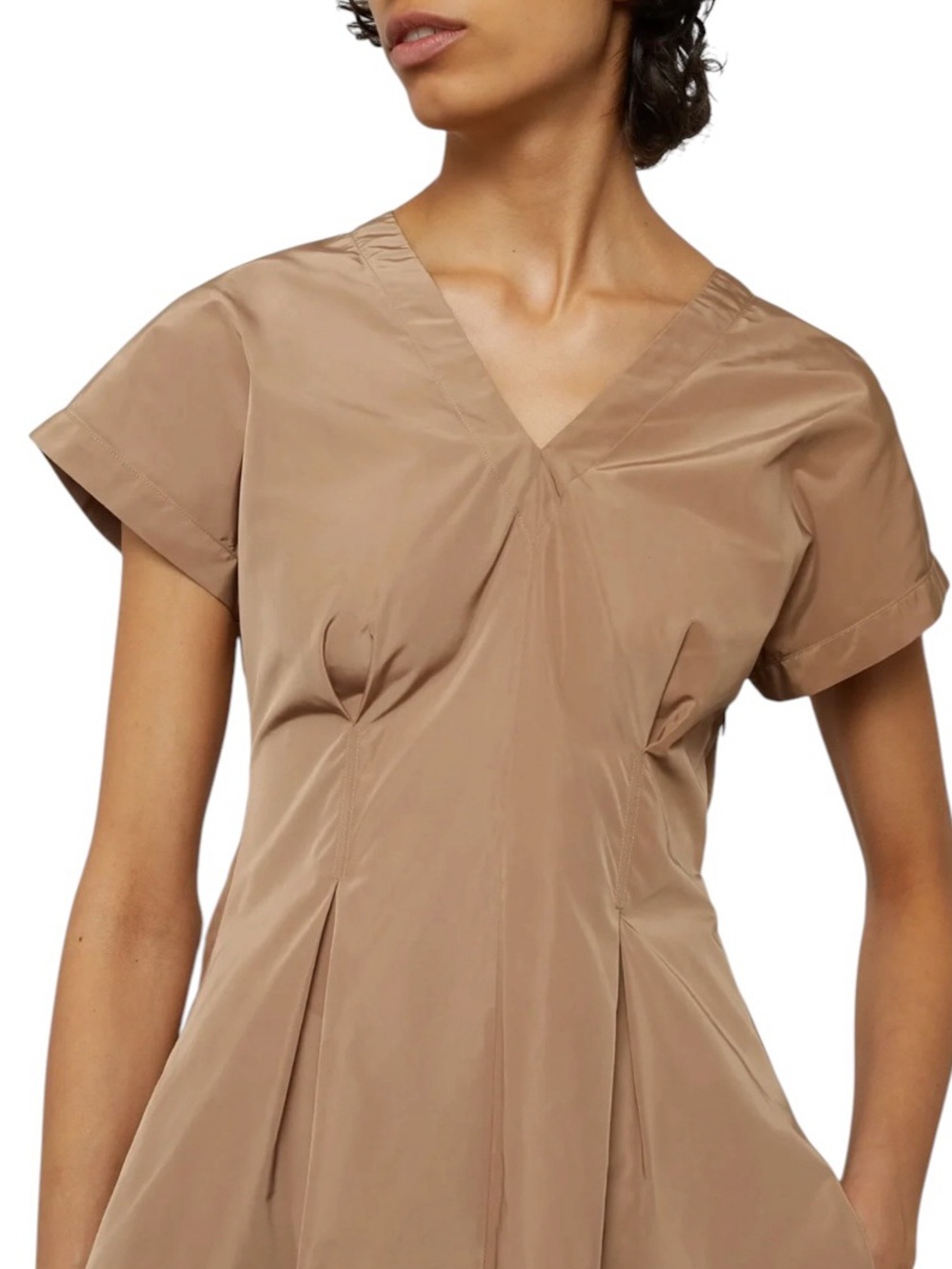 Aspesi bright orange cotton fit & flare midi dress size S excellent condition - Picture 3 of 16